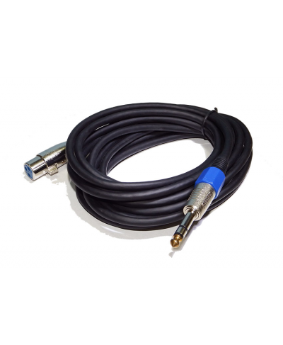 Cable XLR macho - Jack 6.5mm - 6 m