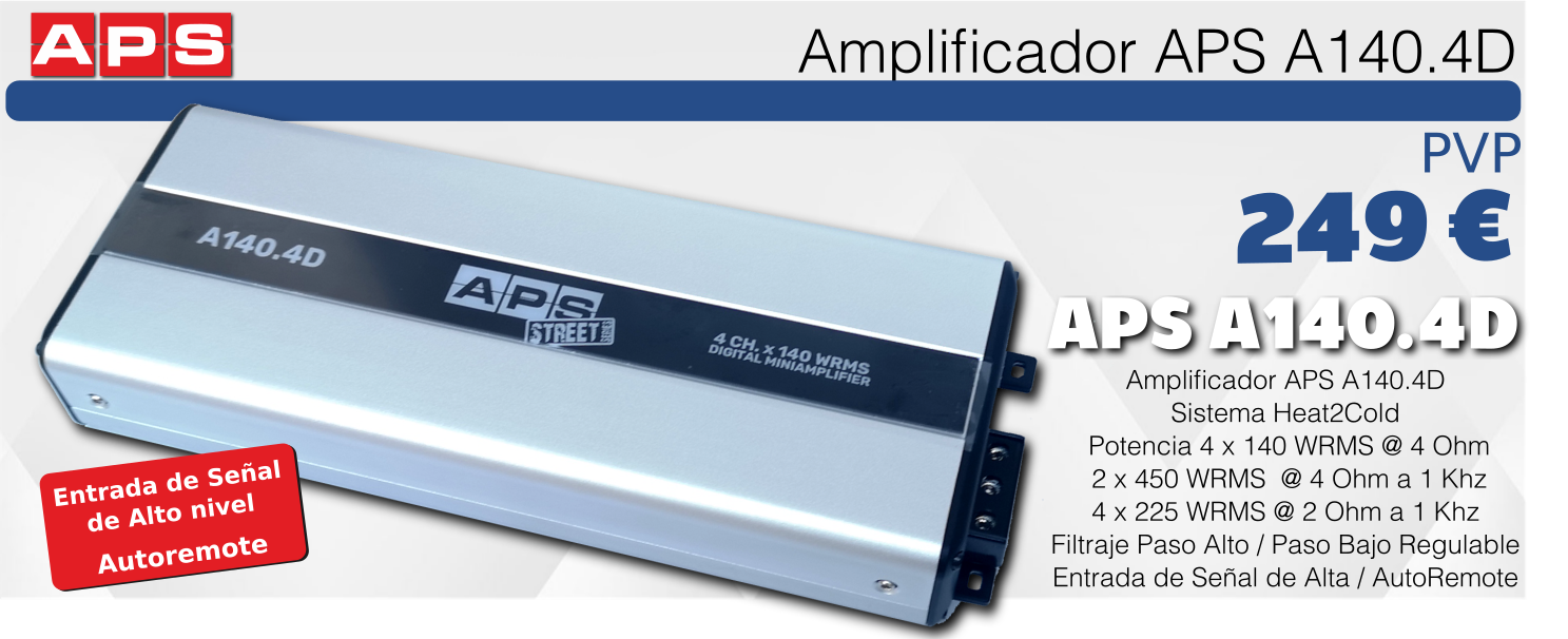 Amplificador APS A140.4D
