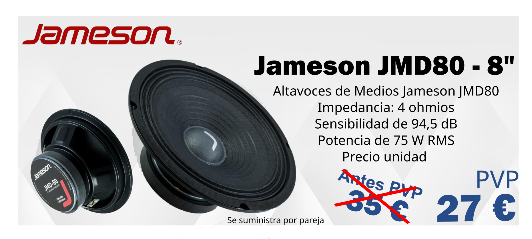 Altavoz de Medios Jameson JMD80 
